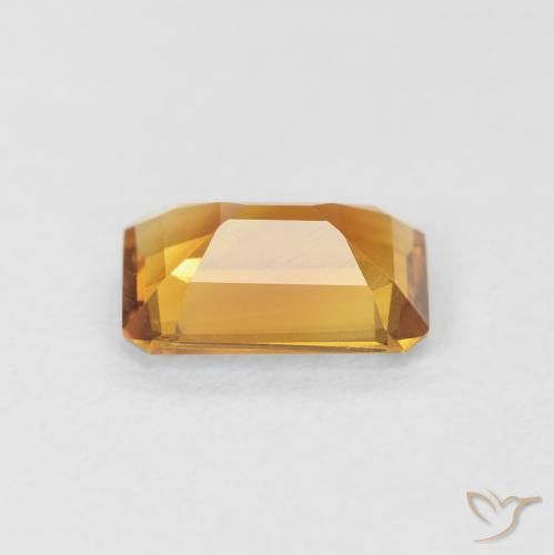 Citrino Medium Light-Golden Natural 1.10ct, Corte Octógono / Esmeralda, VS
