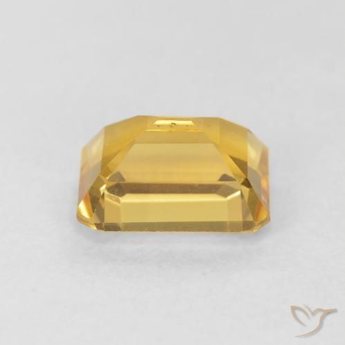 Citrino Dourado Natural 1.62ct, Corte Octógono / Esmeralda, VS