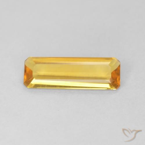 0.86ct Natural ouro brilhante Citrino, Corte Esmeralda, VVS