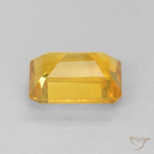 Citrino ouro brilhante Natural 1.51ct, Corte Octógono / Esmeralda, VVS