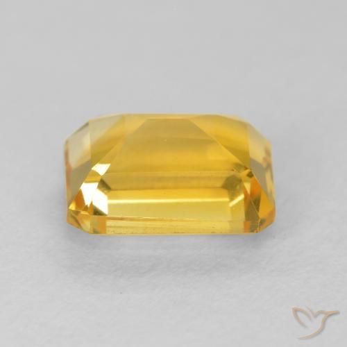 Citrino ouro médio Natural 1.78ct, Corte Octógono / Esmeralda, VVS
