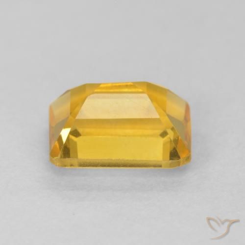 Citrino ouro brilhante Natural 1.47ct, Corte Octógono / Esmeralda, VVS