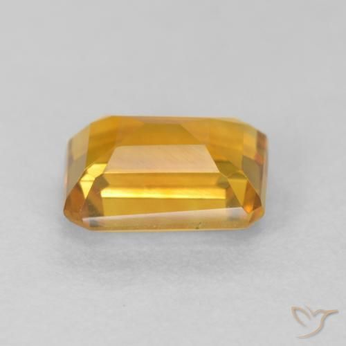 Citrino Laranja-Ouro Natural 1.52ct, Corte Octógono / Esmeralda, VVS