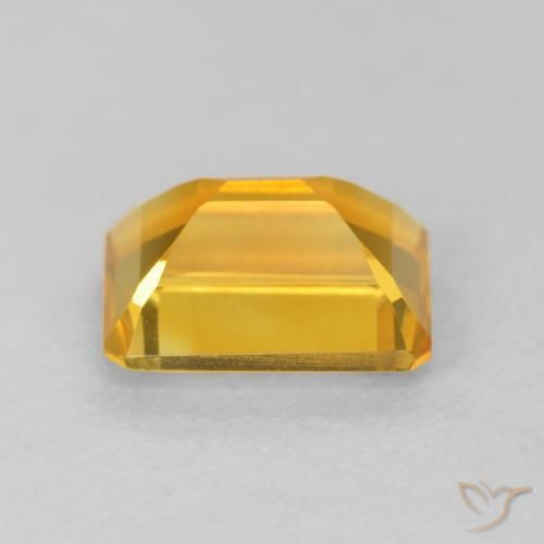 Citrino Laranja-Ouro Natural 1.54ct, Corte Octógono / Esmeralda, VVS