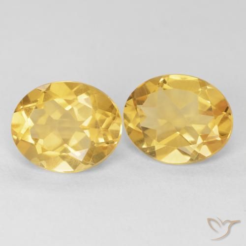 Pedras preciosas de Citrino Dourado natural de 8.17 ct, oval, VVS-VS