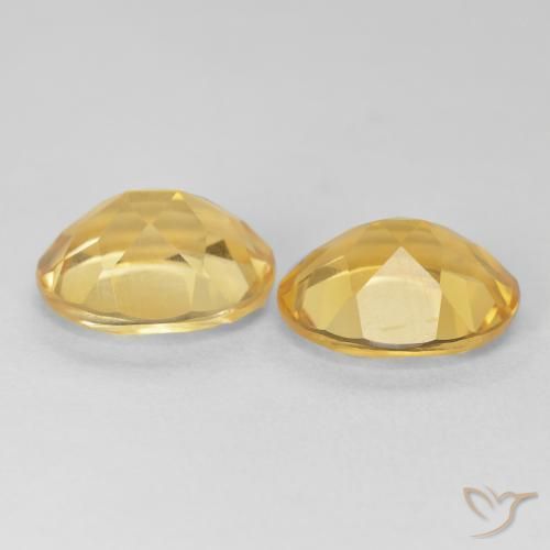 Pedras preciosas de Citrino Dourado natural de 8.17 ct, oval, VVS-VS