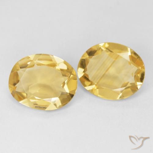 Pedras preciosas de Citrino Dourado natural de 6.99 ct, oval, VVS-VS