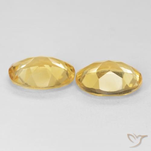 Pedras preciosas de Citrino Dourado natural de 6.99 ct, oval, VVS-VS