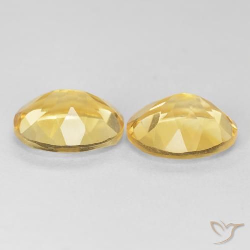 Pedras preciosas de Citrino Dourado natural de 8.11 ct, oval, VVS-VS
