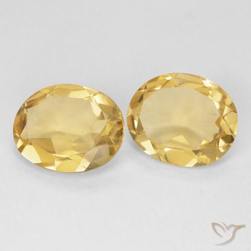 Pedras preciosas de Citrino ouro médio natural de 6.64 ct, oval, VS