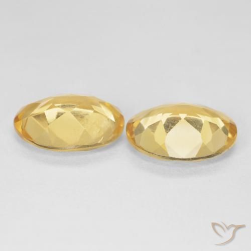 Pedras preciosas de Citrino ouro médio natural de 6.64 ct, oval, VS