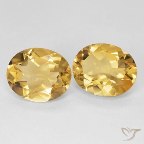 Pedras preciosas de Citrino ouro profundo natural de 7.89 ct, oval, VS