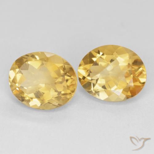 Pedras preciosas de Citrino ouro profundo natural de 8.47 ct, oval, VVS-VS