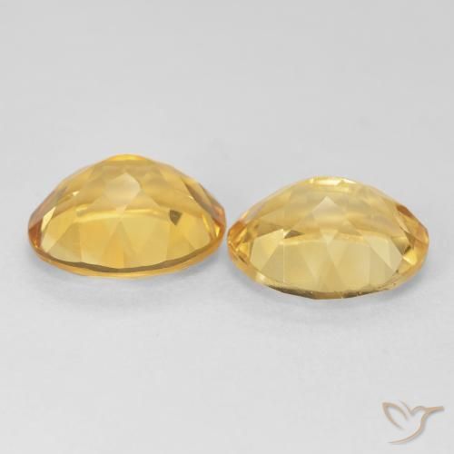 Pedras preciosas de Citrino ouro profundo natural de 8.47 ct, oval, VVS-VS
