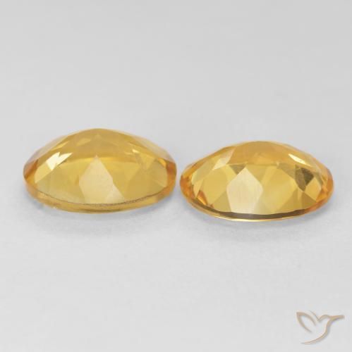 Pedras preciosas de Citrino Dourado natural de 7.42 ct, oval, VVS-VS