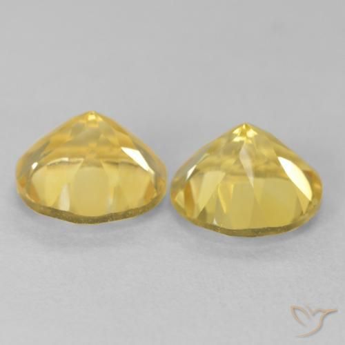 Pedras preciosas de Citrino Amarelo Toscana natural de 3.64 ct, Redondo, VVS-VS