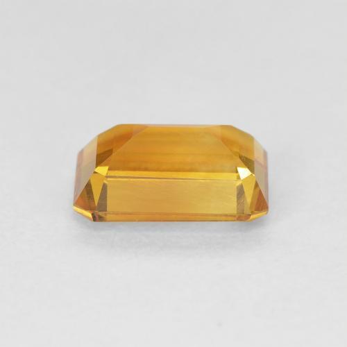 Citrino Laranja Profundo-Ouro Natural 1.11ct, Corte Octógono / Esmeralda, VVS-VS