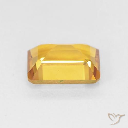 Citrino ouro médio Natural 1.49ct, Corte Octógono / Esmeralda, VVS-VS