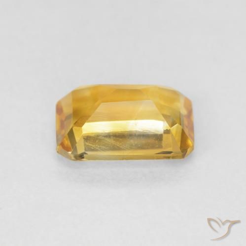 Citrino Dourado Natural 1.27ct, Corte Octógono / Esmeralda, VVS-VS