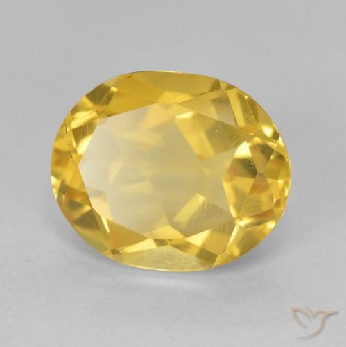 Citrino Dourado Natural 4.30ct, oval, VVS