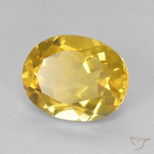 Citrino Laranja Dourada Natural 4.51ct, oval, VVS