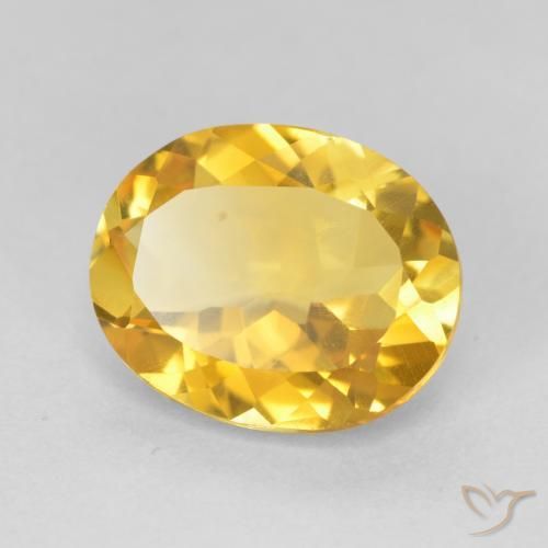 Citrino Dourado médio Natural 4.05ct, oval, VVS
