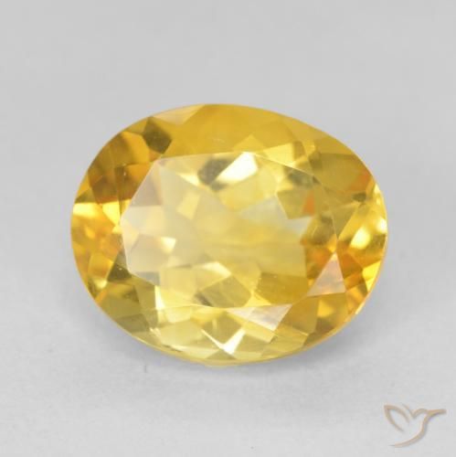 Citrino Dourado médio Natural 4.12ct, oval, VVS