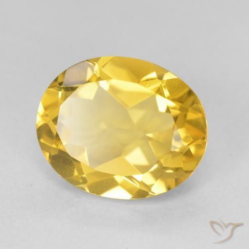 Citrino Dourado médio Natural 4.37ct, oval, VVS