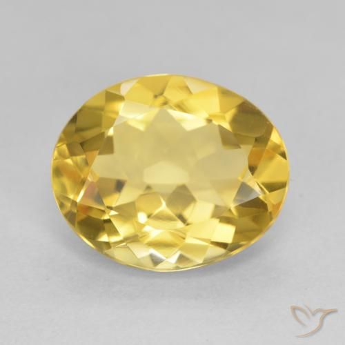 4.11ct Natural Laranja Dourada Citrino, oval, VVS