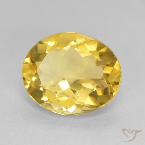 Citrino Laranja Dourada Natural 4.11ct, oval, VVS
