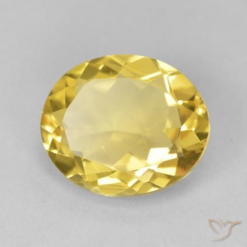 Citrino Dourado médio Natural 3.78ct, oval, VVS