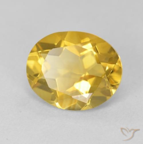 Citrino Dourado médio Natural 3.66ct, oval, VVS