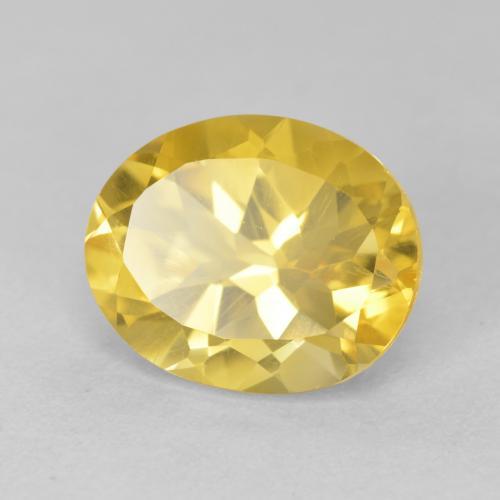 Citrino Dourado médio Natural 4.15ct, oval, VVS