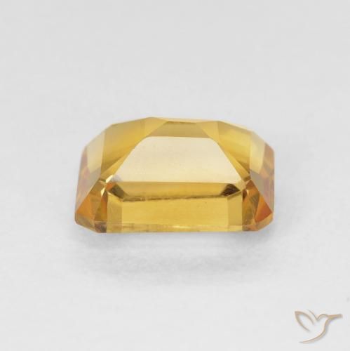 Citrino Dourado Natural 1.57ct, Corte Octógono / Esmeralda, VS