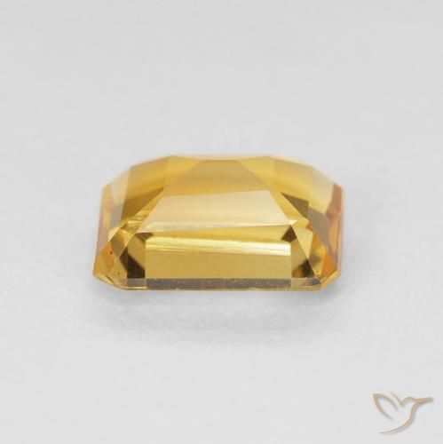 Citrino Dourado Natural 1.42ct, Corte Octógono / Esmeralda, VS