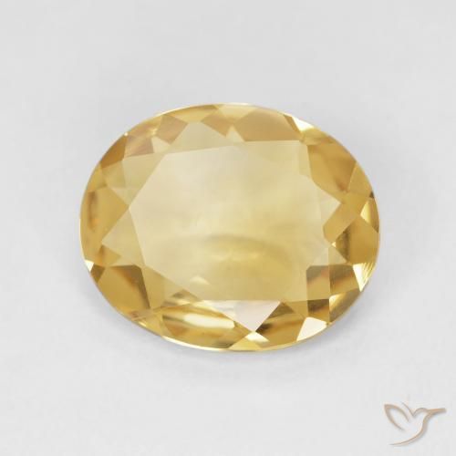 Citrino ouro médio Natural 3.07ct, oval, VS