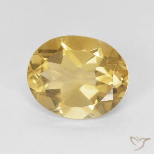 Citrino Laranja Dourada Natural 4.05ct, oval, VS