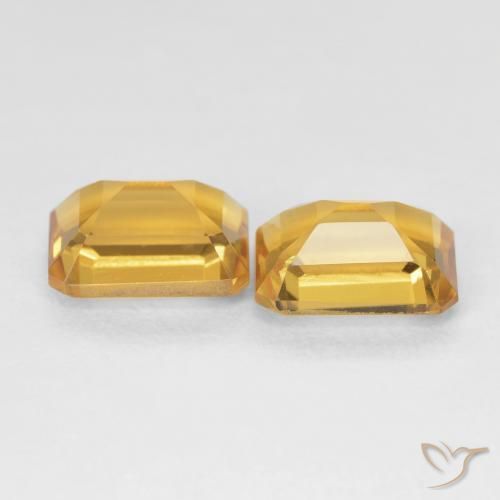 Pedras preciosas de Citrino Medium Light-Golden natural de 3.01 ct, Corte Octógono / Esmeralda, VVS-VS