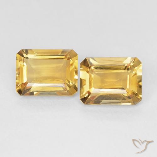 2.87ctw Natural Ouro Citrino, Corte Esmeralda, VVS-VS