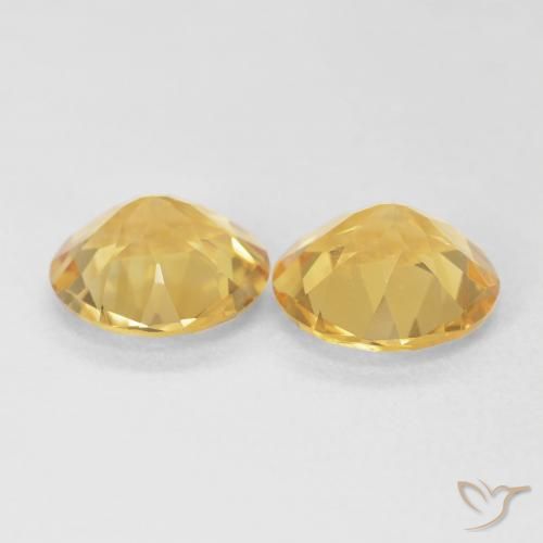 Pedras preciosas de Citrino Laranja Dourada natural de 2.67 ct, Redondo, VVS