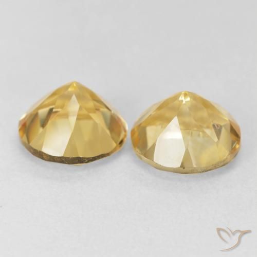 Pedras preciosas de Citrino Ouro natural de 3.76 ct, Redondo, VVS