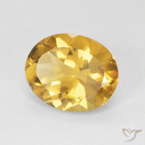 Citrino Dourado Natural 4.16ct, oval, VVS