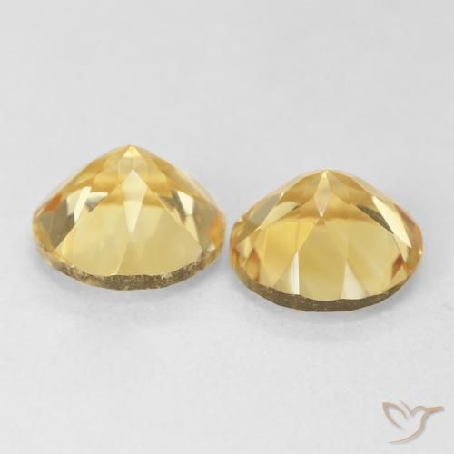 Pedras preciosas de Citrino Laranja Dourada natural de 3.62 ct, Redondo, VVS-VS