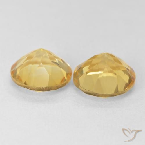 Pedras preciosas de Citrino Amarelo Toscana natural de 3.61 ct, Redondo, VVS-VS