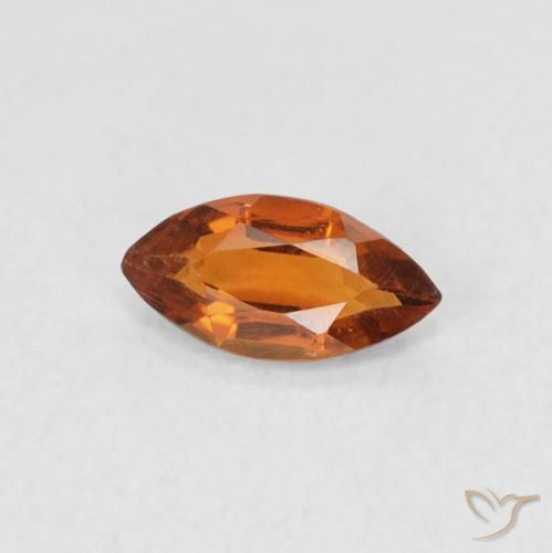 0.48ct Natural Laranja Profundo Citrino, Marquesa, VS