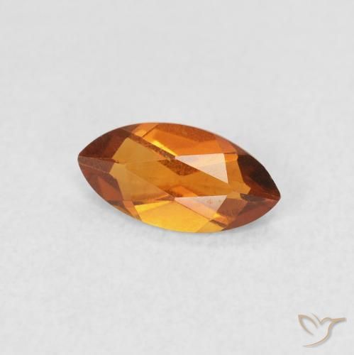 Citrino laranja marrom Natural 0.46ct, Marquesa, VS