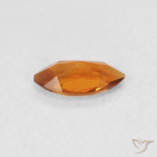 Citrino laranja marrom Natural 0.46ct, Marquesa, VS