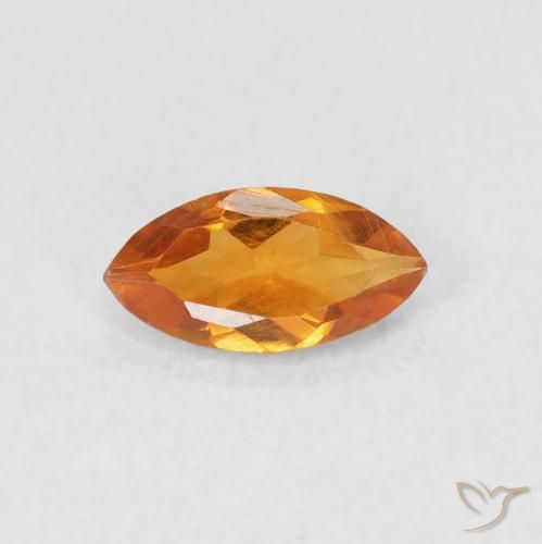 0.53ct Natural Laranja Médio Citrino, Marquesa, VS