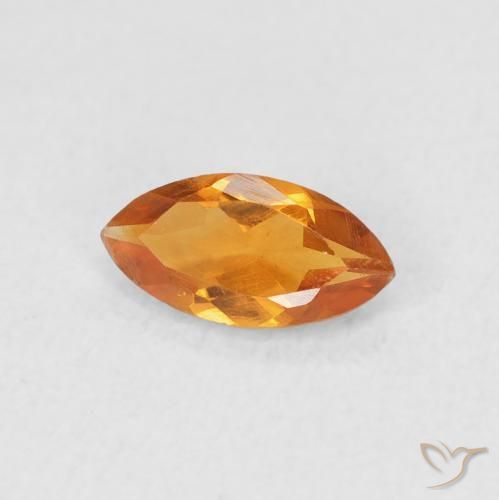 Citrino Laranja Médio Natural 0.53ct, Marquesa, VS