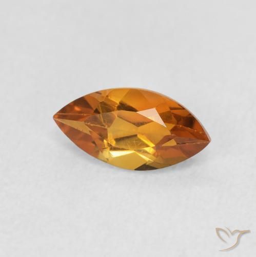 Citrino Laranja Médio Natural 0.58ct, Marquesa, VS
